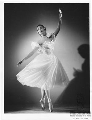 Alicia Alonso (Giselle), foto: Museo nacional de la danza, Havana, Kuba