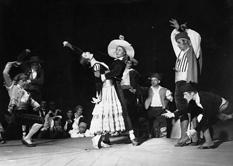 Ida RUbinstein u baletu Bolero Mauricea Ravela u koreografiji Bronislave Nižinske, 1928.