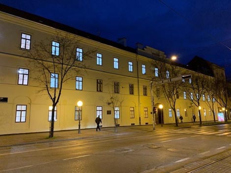 Uređeno pročelje nekadašnje Vojne bolnice u Vlaškoj ulici u Zagrebu, danas Glazbeno učilište Elly Bašić