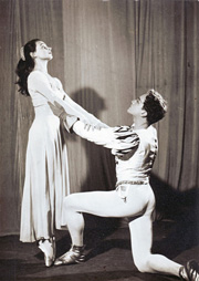 Nenad Lhotka i Sonja Kastl u baletu Romeo i Julija u koreografiji Margarite Froman, London, 1955.