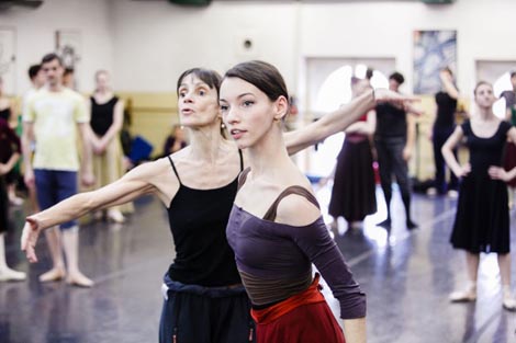 Raffaella Renzi na probama baleta Romeo i Julija u HNK-u u Zagrebu