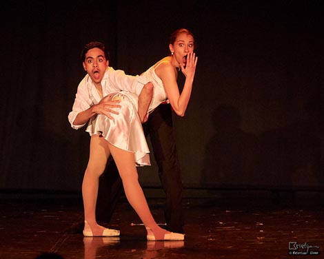 Rafael Moura i Laura Špindel; Večer baleta i plesa, Copacabana, kor. Rafael Moura, Hrvatsko narodno kazalište u Osijeku, foto: © Kristijan Cimer