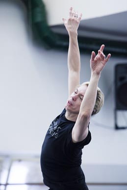 Vladimir Malahov u baletnoj dvorani HNK u Zagrebu na probi baleta Labuđe jezero, foto: Marko Ercegović